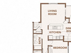 Copper River Apartments l 2x2 Floor Plan 2 Bedroom Floor Plans Spokane WA 99224 l Copper River Apartments For Rent
